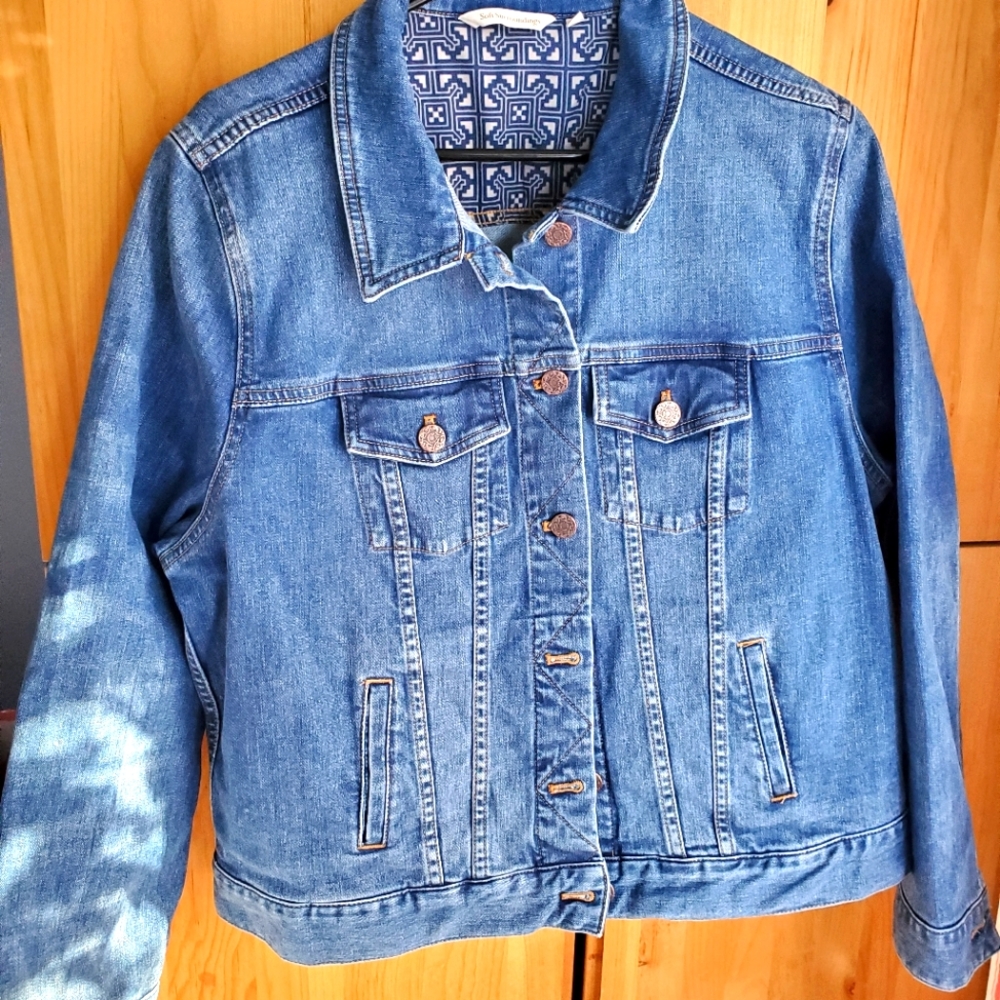 Soft Surroundings Denim Jacket in size XL